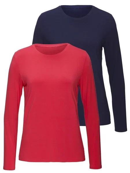 LASCANA Tričko modrá červená