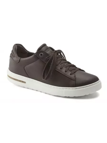 Klapki Birkenstock skórzane brązowe