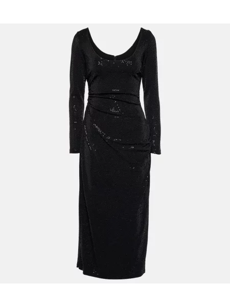 Rochie midi Markarian până la genunchi de costum negru