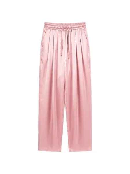 Pantaloni Danamé cu cordon roz