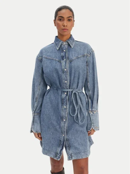 BOSS Rochie de blugi albastru