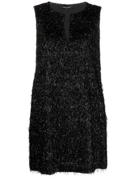 Rochie Fabiana Filippi cu franjuri negru