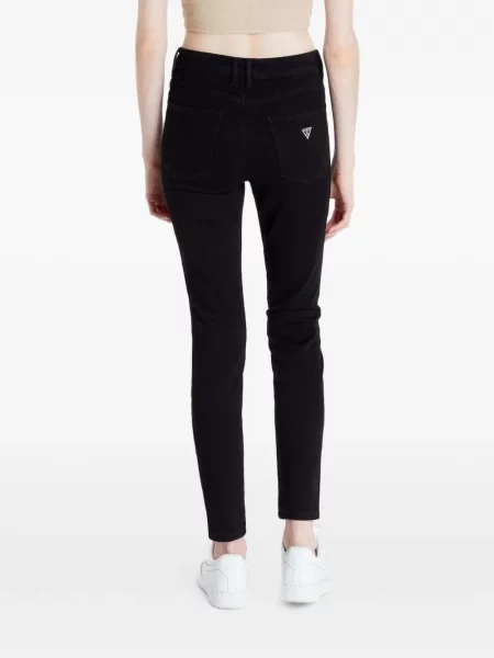 Blugi Guess cu autograf negru