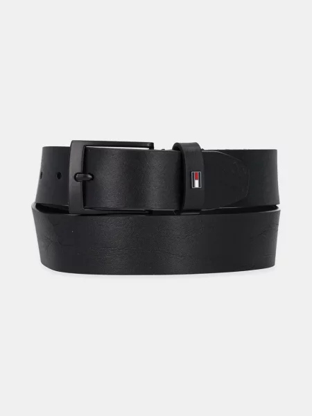 Kožený pásek Tommy Hilfiger pánský černá