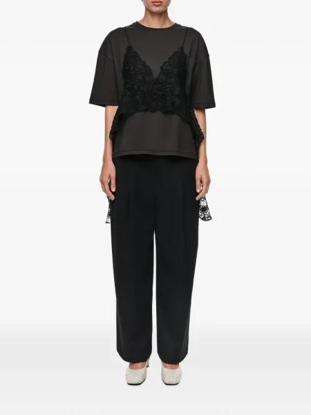 Top Bimba Y Lola din dantelă negru