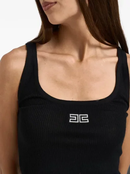Top Elisabetta Franchi cu autograf negru