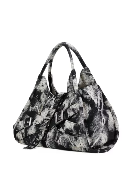 Geantă shopper Desigual cu cataramă negru