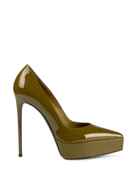 Pantofi cu toc Le Silla cu platformă verde