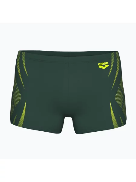 Мъжки боксерки arena Poseidonia Swim Short тъмнозелен/артично лайм зелено