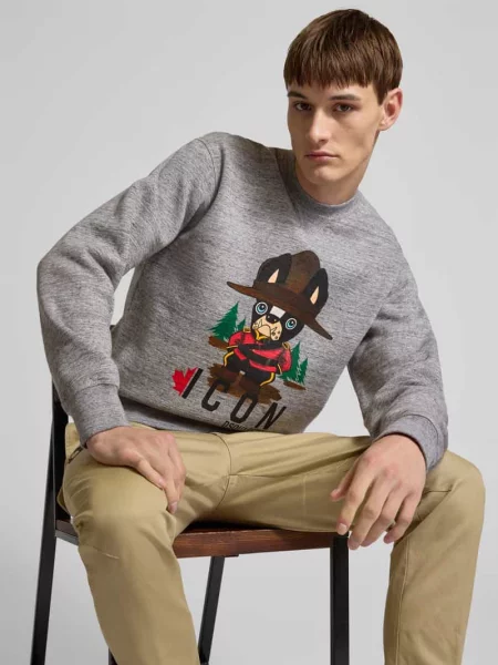 Bluza z nadrukiem z logo Dsquared2