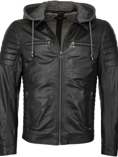 Maze Prehodna jakna temno siva črna