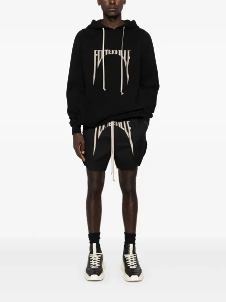 Σορτς Rick Owens με κέντημα μαύρο