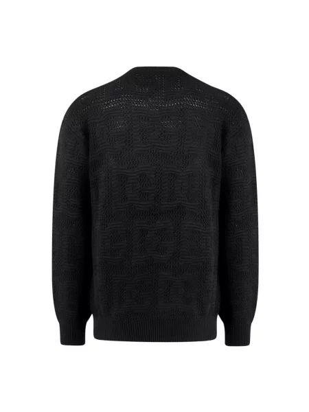 Sweter Dolce And Gabbana wełniany z logo czarny
