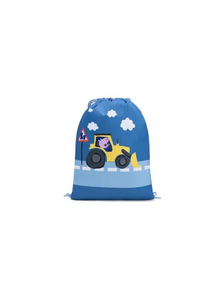 Vak na stahovací šňůrky Peppa Pig modrý