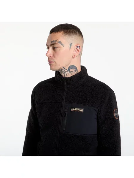 Hanorac din fleece Napapijri din fleece negru