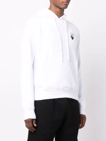Hanorac cu glugă Off-white alb