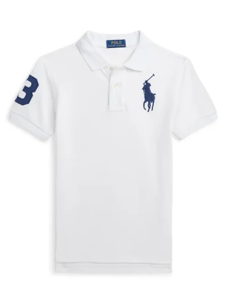 Koszulka polo dziecięca Polo Ralph Lauren biała
