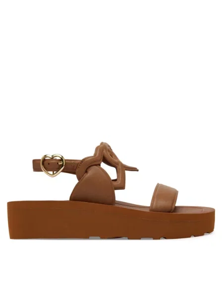 Σανδάλια LOVE MOSCHINO καφέ