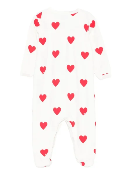 Krótki kombinezon dziecięcy Petit Bateau biały