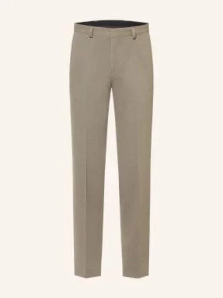 Hugo Spodnie Garniturowe Hesten Extra Slim Fit beige beżowe