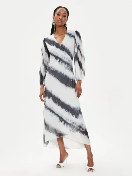 Рокля Bruuns Bazaar PhloxBBNoriel dress дълга със стандартна кройка сиво