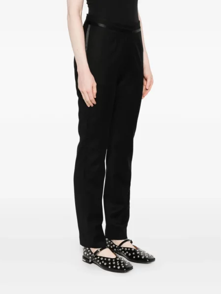 Pantaloni Barena din satin negru