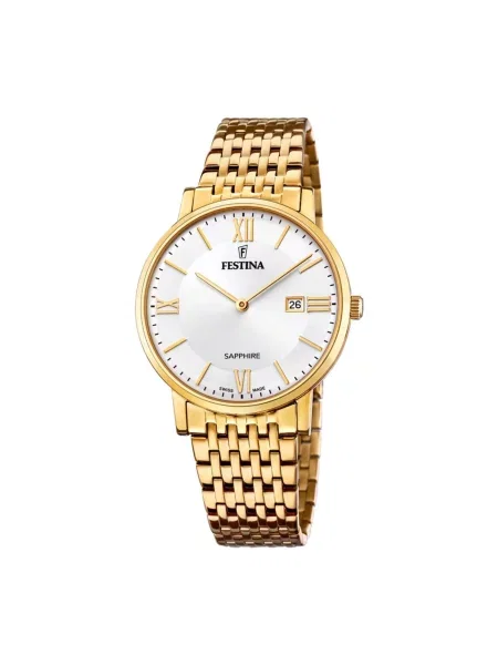 FESTINA Analogové hodinky Watch Classiques Acier Swiss Made stříbrná