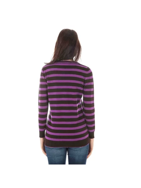 Sweter Fred Perry wełniany fioletowy