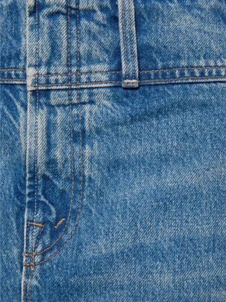 Fustă din denim Mother albastru