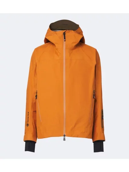 Lyžařská bunda Moncler Grenoble s kapucí oranžová