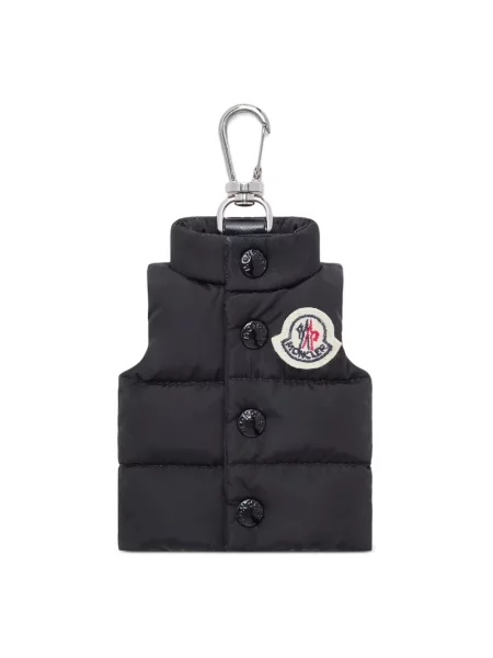 Kamizelka Moncler skórzana czarna