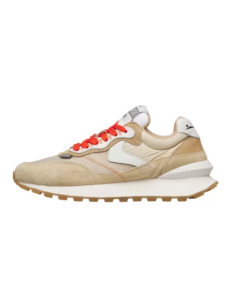Sneakersy Voile Blanche skórzane beżowe