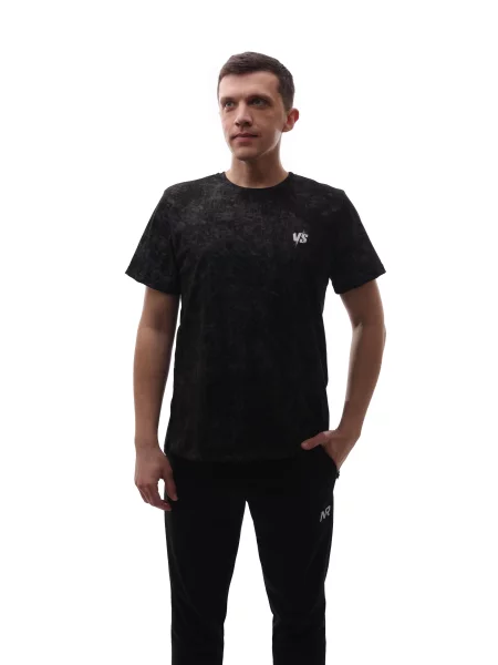 Футболка STREAM віскоза/поліестер чорний