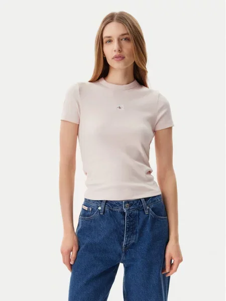 Majica Calvin Klein Jeans roza