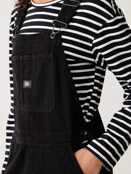 Vans дънков гащеризон от деним дамски Chore Denim Overall черно