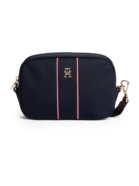 Tommy Hilfiger Geantă poștaș POPETTE cu adaos de piele albastru
