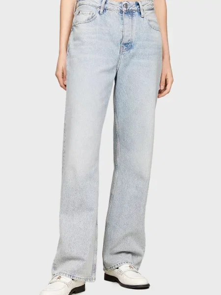 Прямі джинси Tommy Hilfiger блакитні