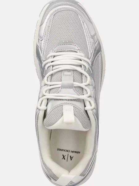 Кроссовки Armani Exchange серебряные