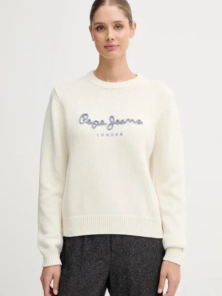 Пуловер Pepe Jeans бежово