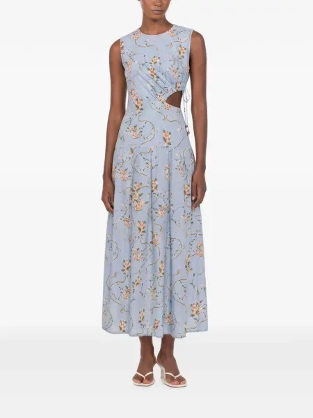 Rochie midi Agua By Agua Bendita albastru