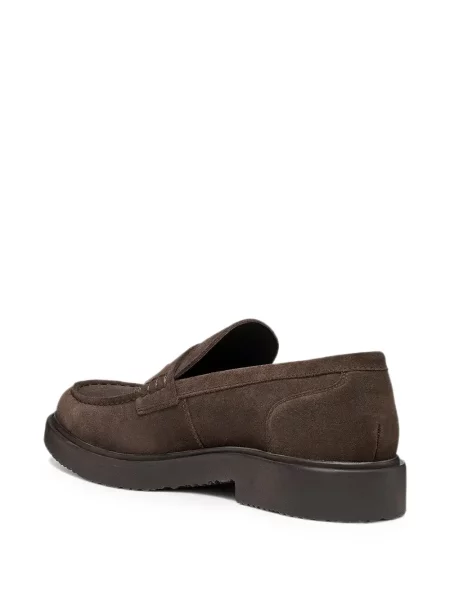 Pantofi loafer Geox din piele de căprioară maro
