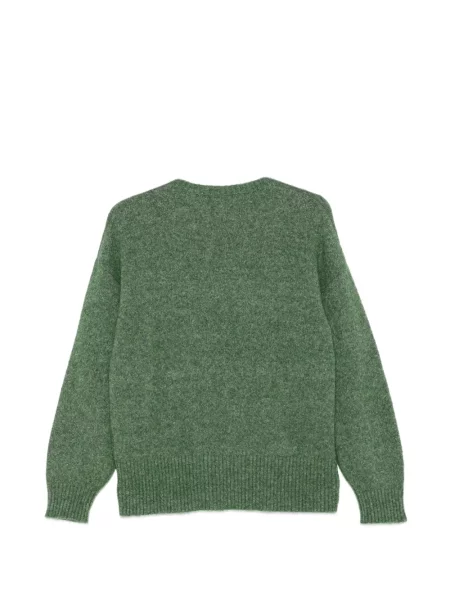 Pulover Kangra cu decolteu rotund verde