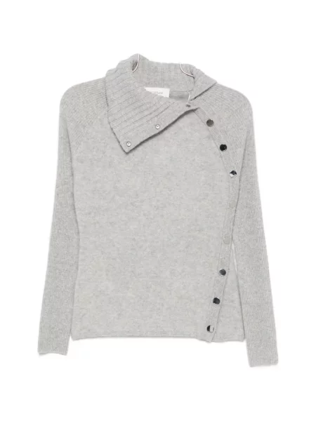 Pulover Sportmax asimetric gri