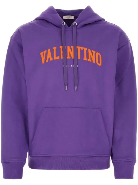 Hanorac cu glugă Valentino Garavani cu imagine violet