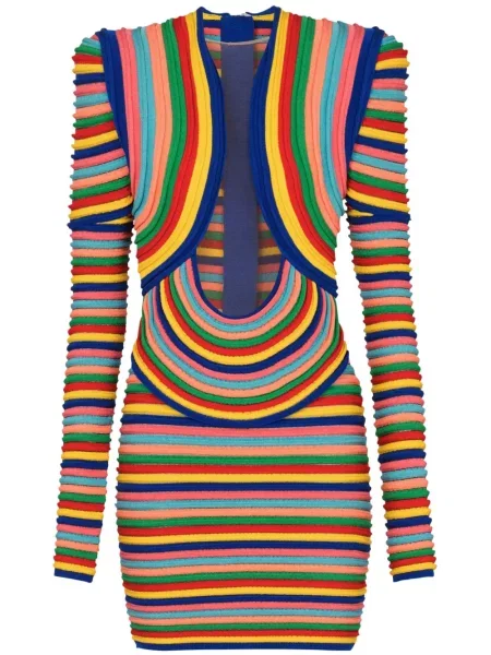 Rochie Balmain tricotate de costum galben