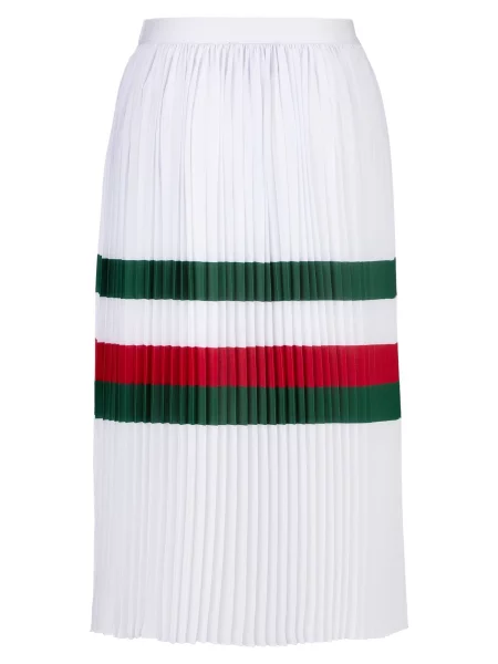 ITALIA Sukně Ariella tmavě zelená / tmavě červená bílá