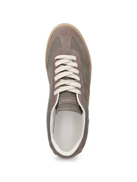 Sneakerși Trussardi din piele de căprioară gri