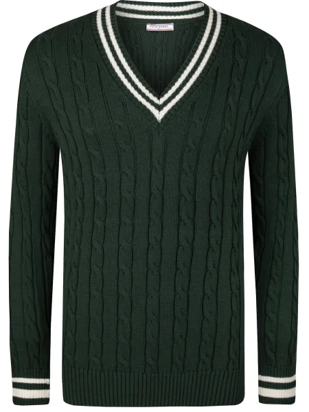 Felix Hardy Pulover verde alb