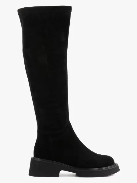 Замшевые сапоги Leberdes черные