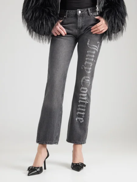Juicy Couture blugi wide leg pentru femei Diamante gri